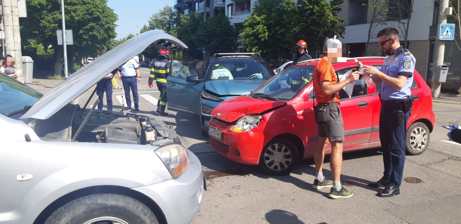 Read more about the article Accident rutier cu trei mașini, la Cluj