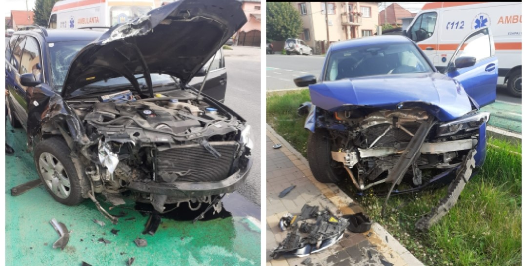 Read more about the article S-au ciocnit zdravăn! Accident la Turda