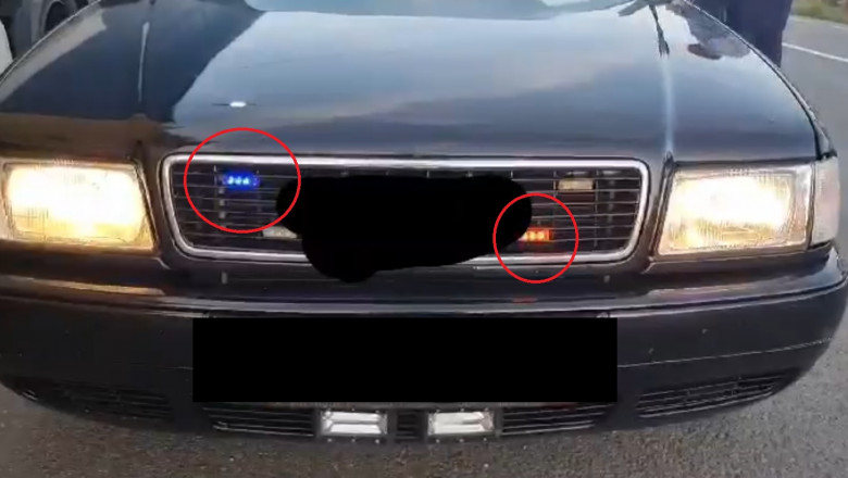 Read more about the article A rămas cu permisul suspendat după ce și-a pus lumini asemănătoare cu ale poliției