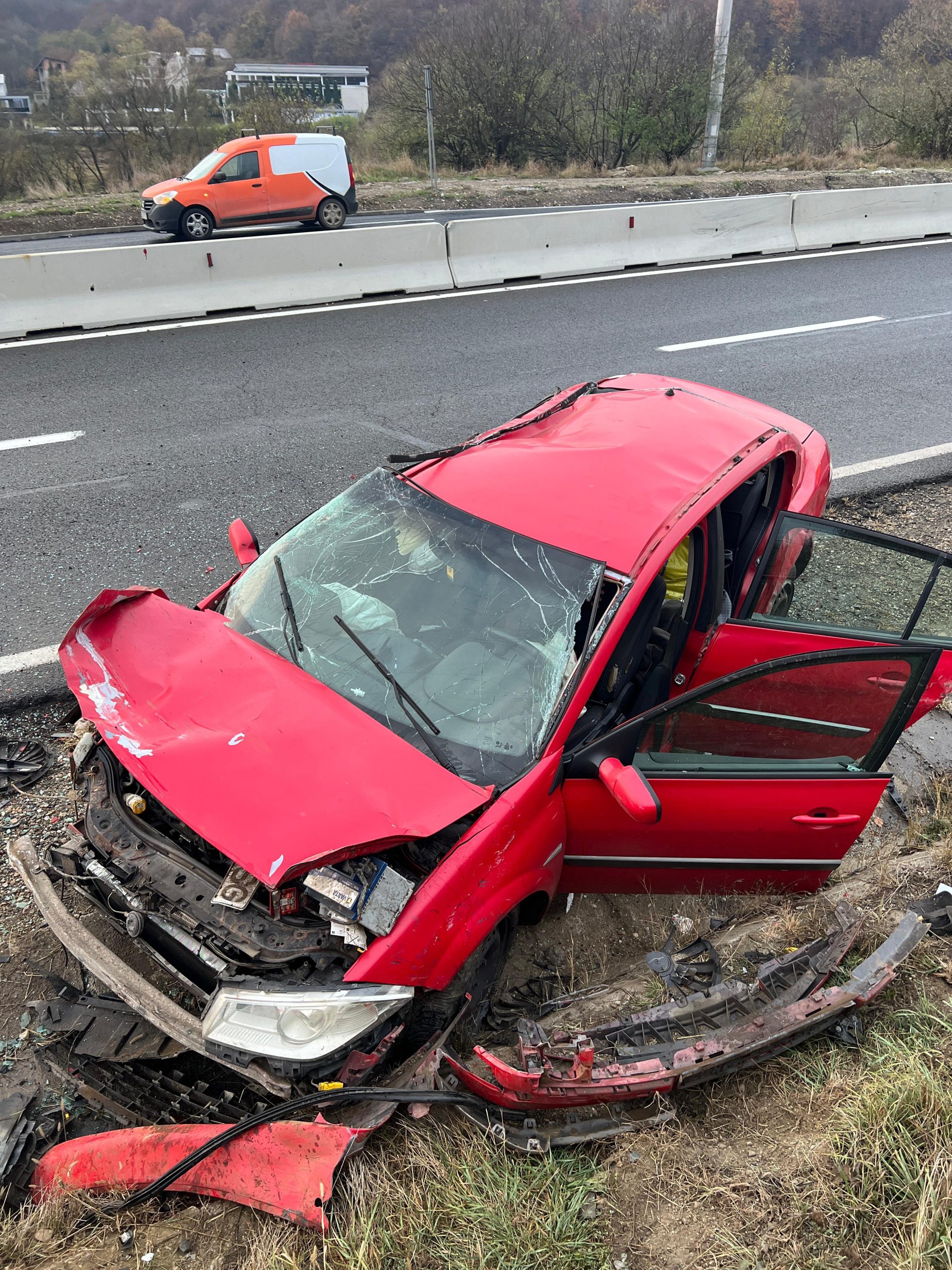 Read more about the article Accident la Feleacu. Victimă lovită puternic la cap