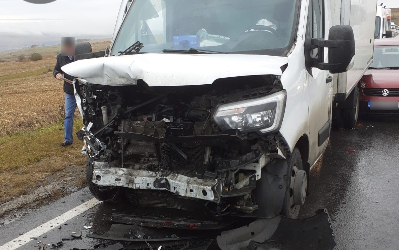 Read more about the article Accident pe DN1. Un șofer de 30 de ani, dus la spital