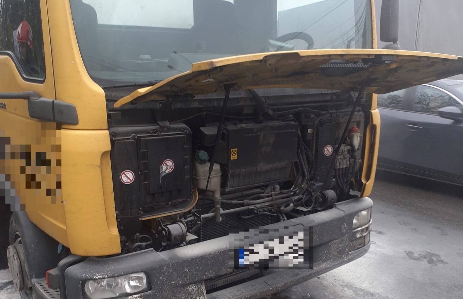 Read more about the article A luat foc motorul unei autoutilitare