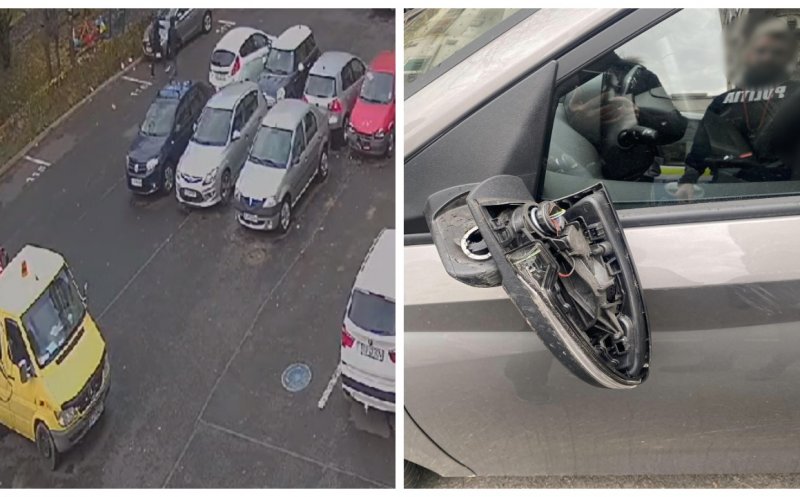Read more about the article A spart oglinda unei mașini “în glumă”