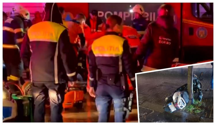 Read more about the article Accident grav, marți seara, lângă Teatrul Național. Victima, un livrator din Sri Lanka, a trecut pe roșu