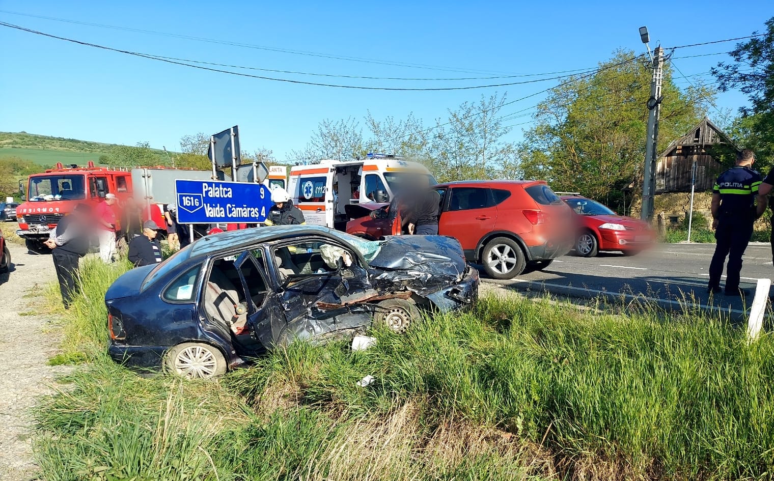 Read more about the article Accident grav cu două autoturisme în apropierea localității Căianu