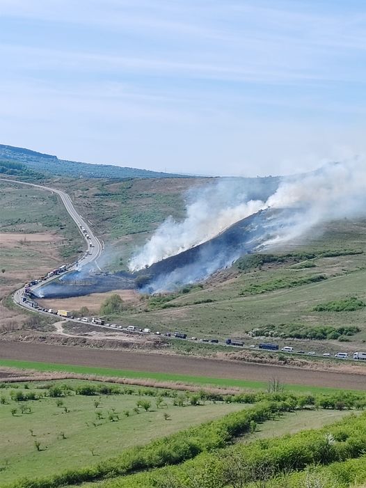 Read more about the article Incendiu violent pe centura Vâlcele-Apahida