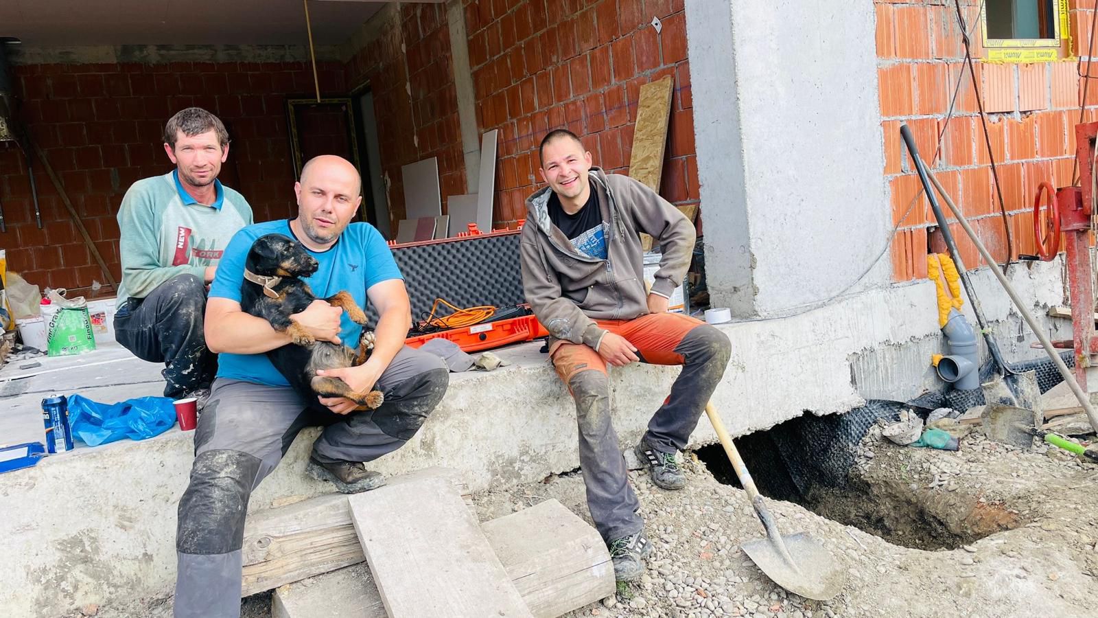 Read more about the article Cățel salvat după 8 ore de o echipă pompier-câine antrenat în căutarea victimelor, la Cluj