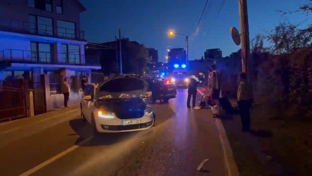 Read more about the article A sărbătorit victoria României și a făcut accident, pe o stradă în Cluj-Napca