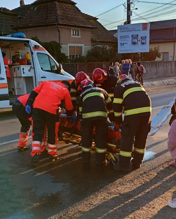 Read more about the article Accident în Turda. Un bărbat a fost transportat la spital