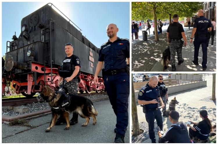 Read more about the article Hoț de buzunare căutat de poliție. Au intervenit cu câinii