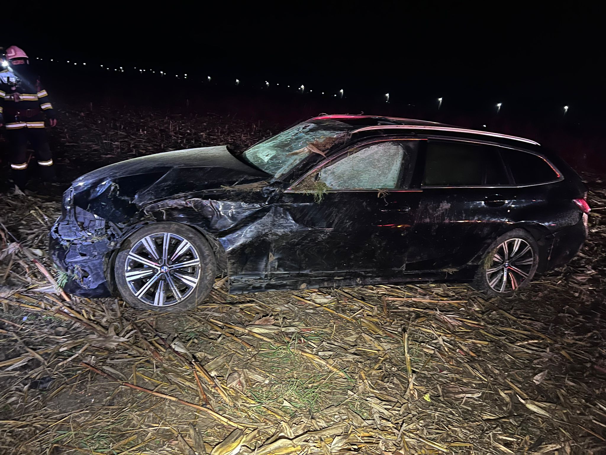 Read more about the article Accident pe raza localității Coplean. Un tânăr a fost transportat la spital