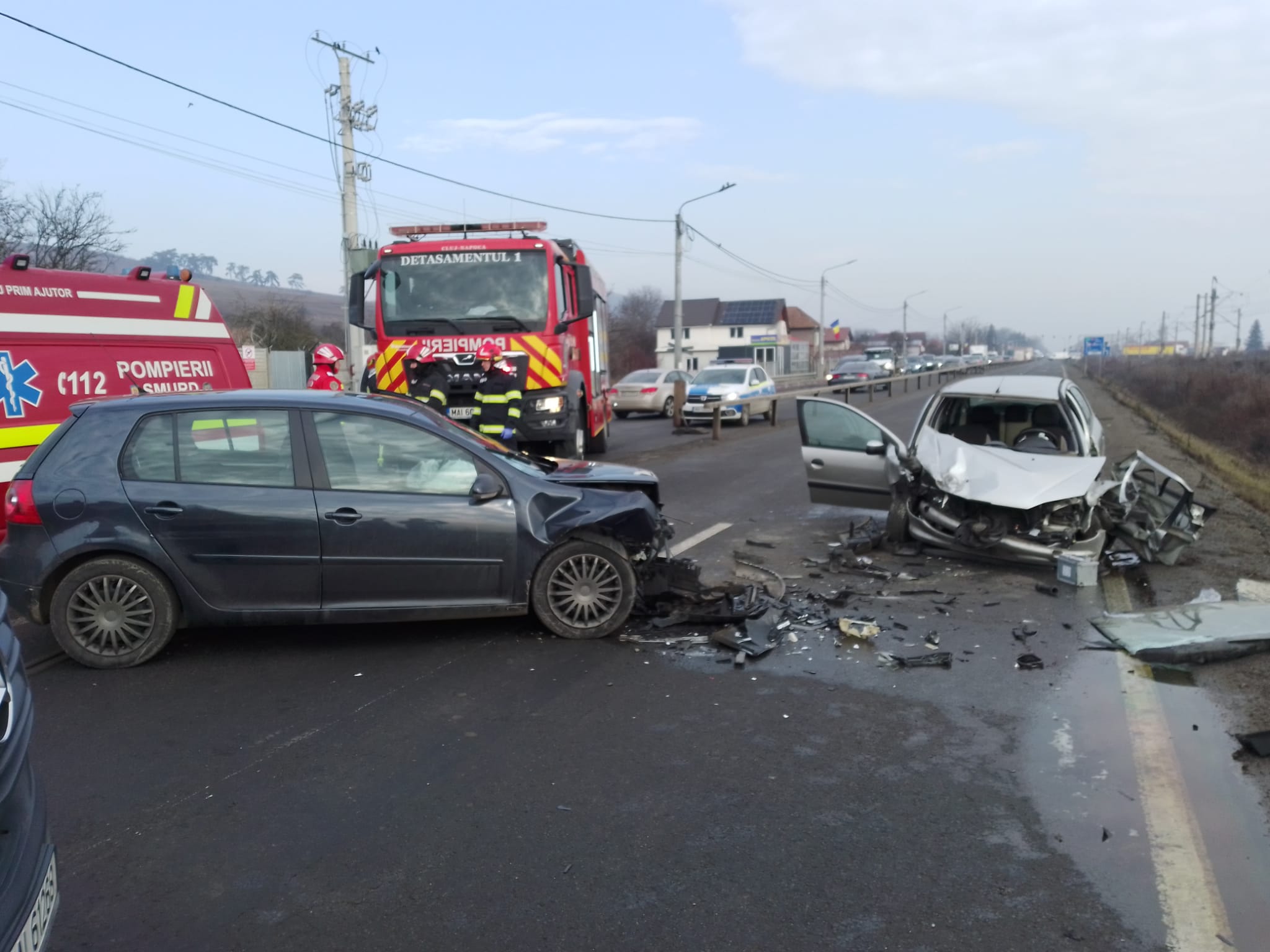 Read more about the article Accident grav pe raza localității Jucu Herghelie. Două victime încarcerate