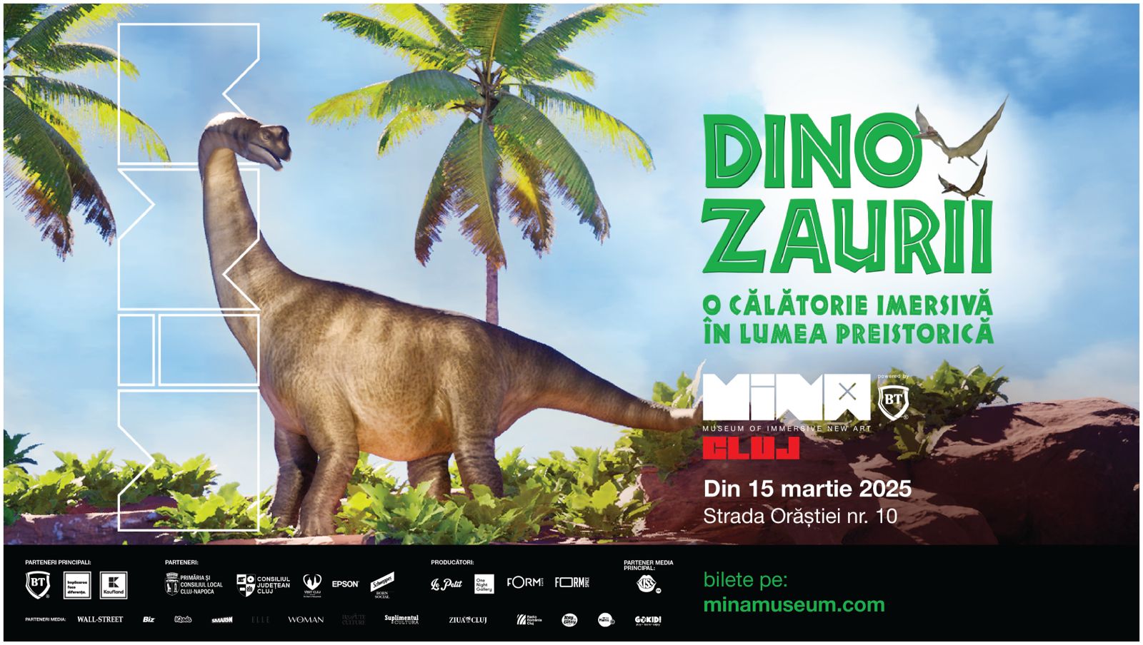 Read more about the article Premieră la MINA Cluj:  o călătorie fascinantă în lumea dispărută a dinozaurilor