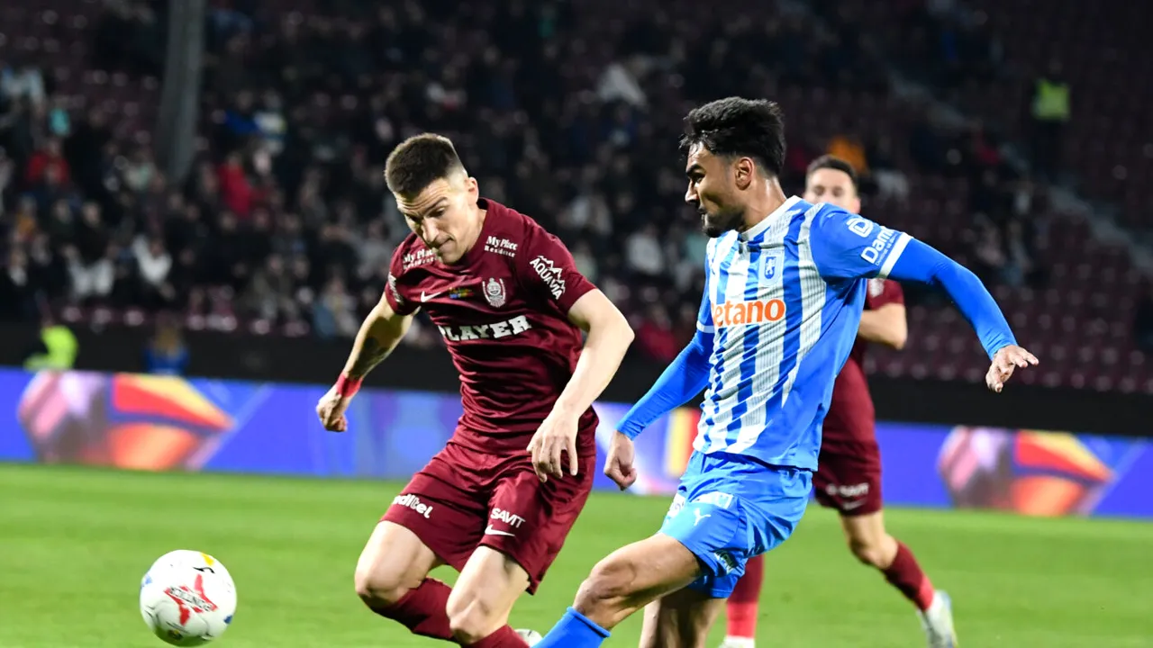 Read more about the article CFR trece de Craiova cu 2-0 și urcă pe locul secund. Clujenii visează din nou la titlu