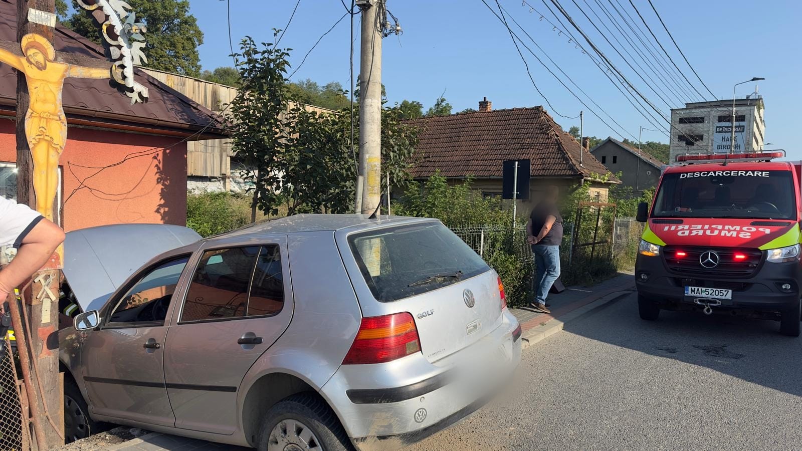 Read more about the article Accident rutier grav în Dej. Un bărbat a fost transportat la spital