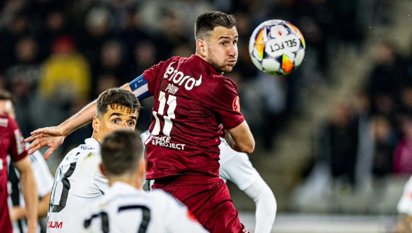 Read more about the article SUPERLIGA ROMÂNIEI. Universitatea Cluj și CFR joacă, sâmbătă, în etapa a 14-a: „alb-negrii” la Galați, „feroviarii” în Gruia