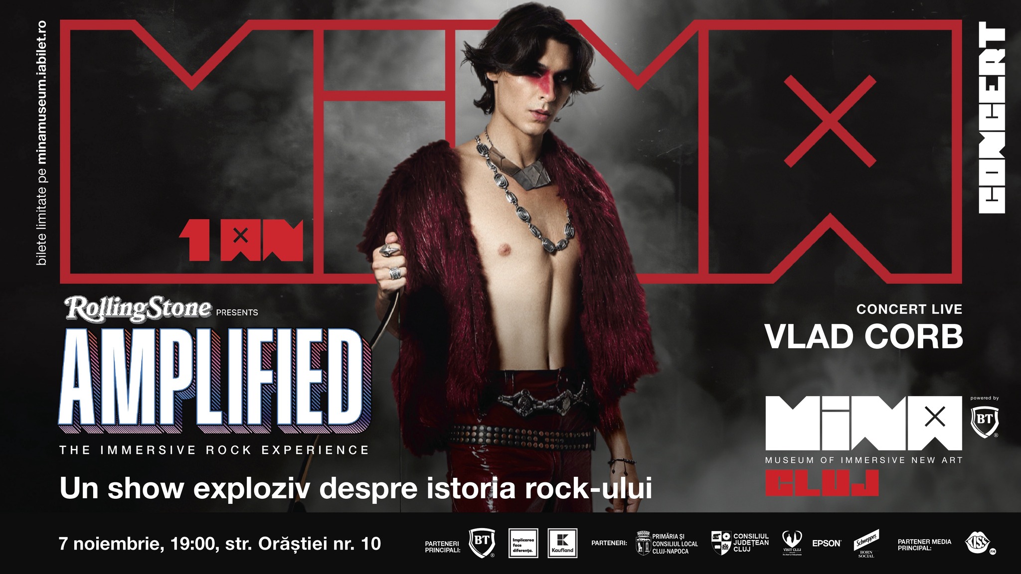 Read more about the article MINA Cluj aniversează 1 an! Concert Vlad Corb și show rock imersiv