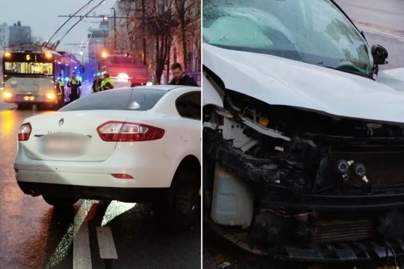 Read more about the article Un șofer beat a intrat cu mașina într-un stâlp al CTP. Trafic blocat pe linia dedicată transportului în comun