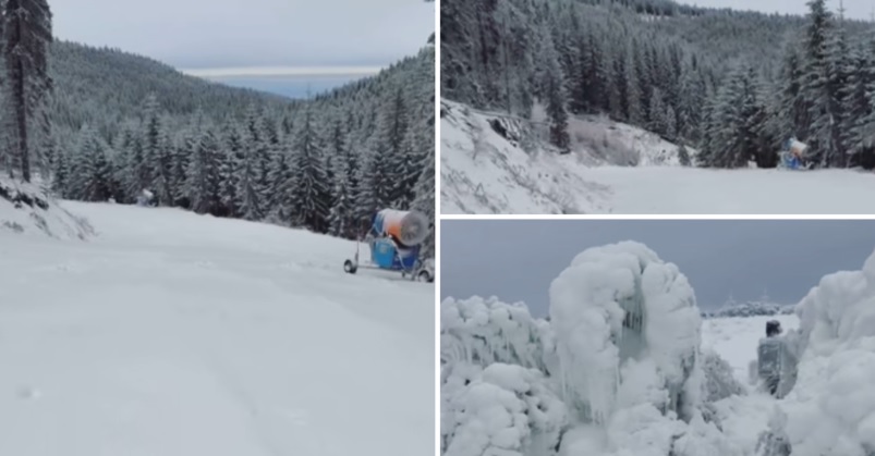 Read more about the article VIDEO. Magie de Crăciun în cea mai iubită stațiune de schi din județ: Moșul a venit cu mult dorita zăpadă❤️. Clujenii, invitați la săniuș și distracție în aer liber