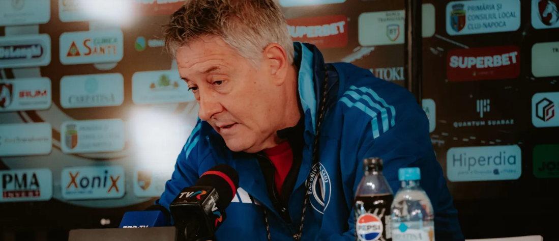 Read more about the article VIDEO. Meci crucial pentru ”U” în Superligă. Cristiano Bergodi: „E o echipă greu de bătut”. Ce spune despre Jovo Lukic, Jug Stanojev și „perla” Mendy