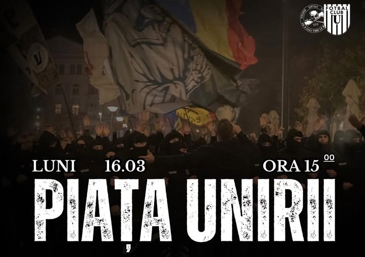 Read more about the article Suporterii Universității Cluj, înainte de derby-ul cu CFR: „Ocupăm Piața Unirii la 15:00. Începem playoff-ul cu o luptă cât un război!”