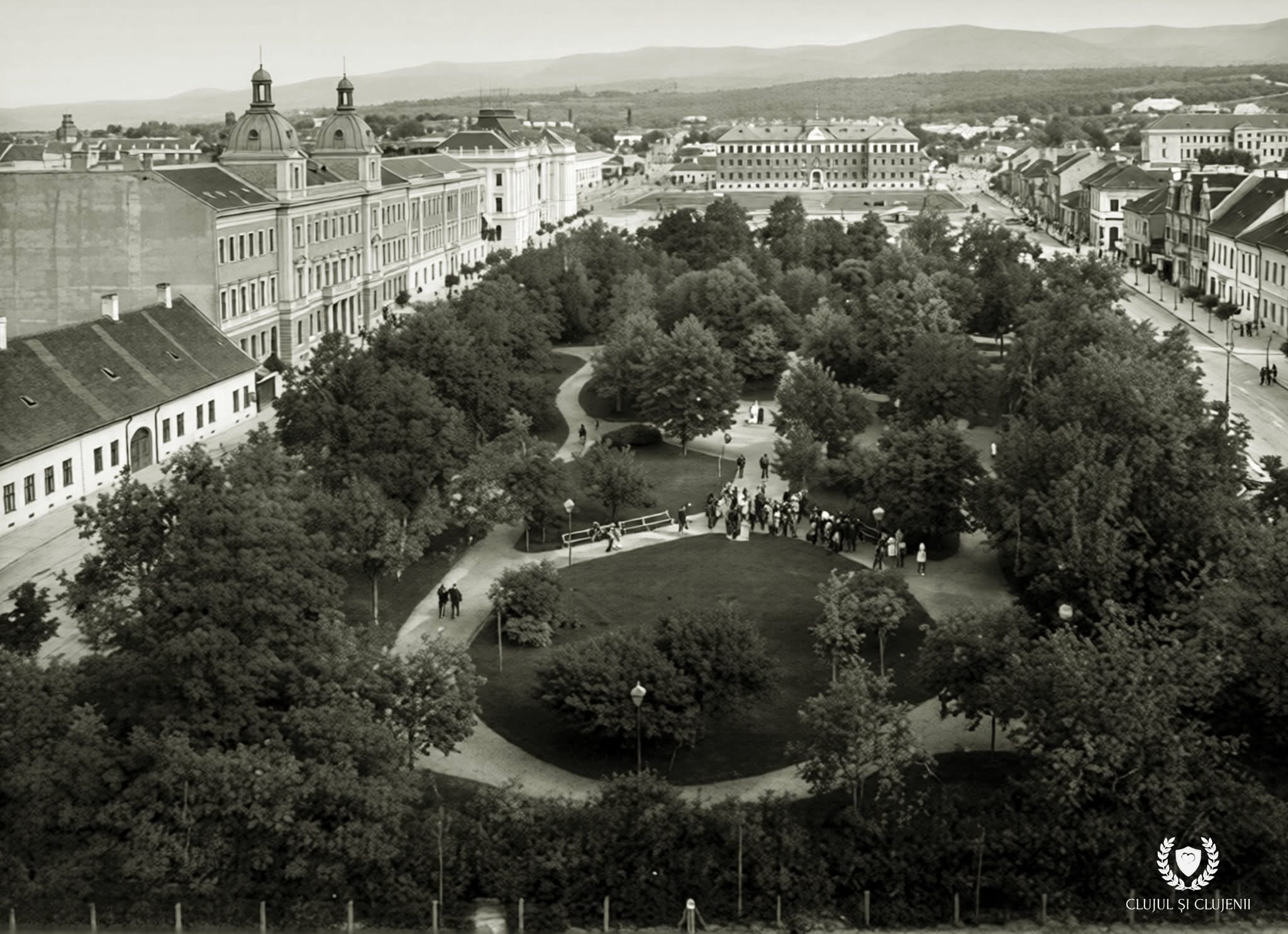 Read more about the article IUBIM CLUJUL! Imagine din Piața Avram Iancu. La 1900 era un parc