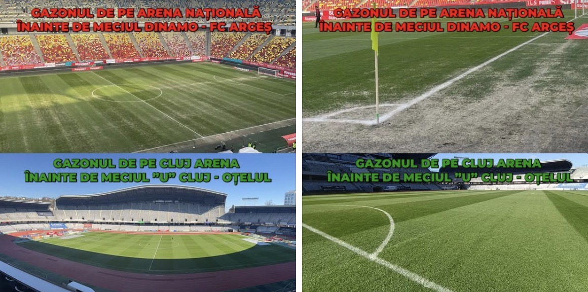 Read more about the article Tișe se laudă cu gazonul de pe Cluj Arena. Comparația cu Național Arena îl avantajează