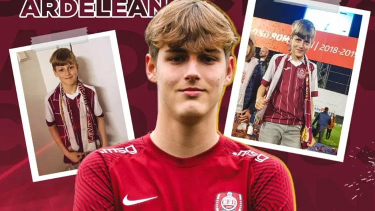 Read more about the article CFR Cluj pariază pe viitor: un puști de 16 ani semnează primul său contract de profesionist