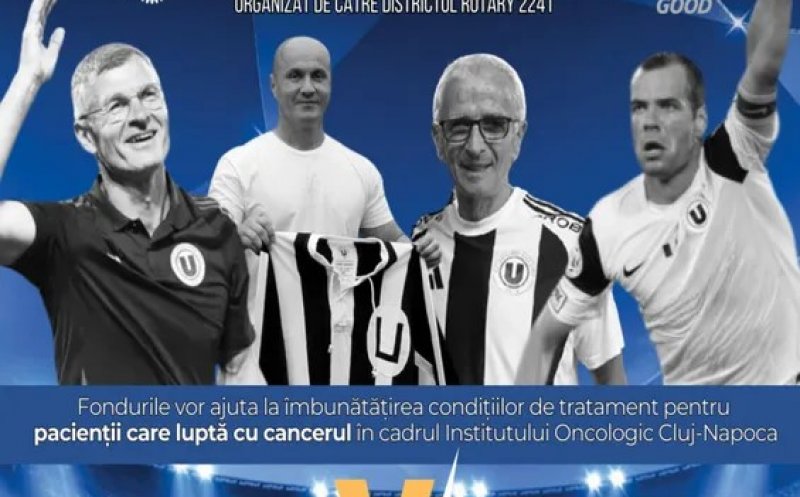 Read more about the article Legende ale Universității Cluj revin în teren pentru o cauză nobilă. Evenimentul are loc în 9 mai, în Sala Sporturilor „Horia Demian”