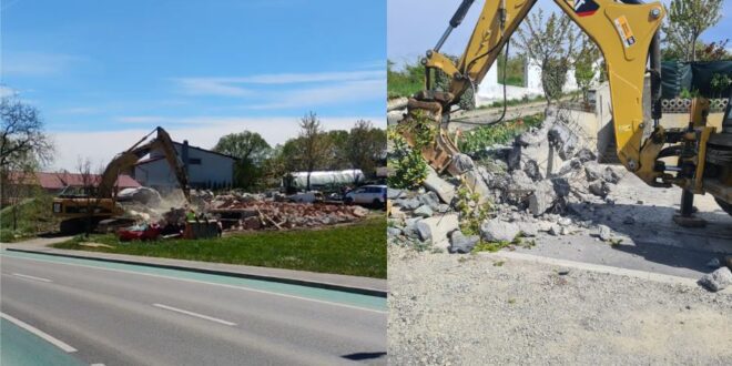 Read more about the article Primăria a început demolarea caselor și gardurilor construite ilegal pe Valea Chintăului și Valea Fânațelor