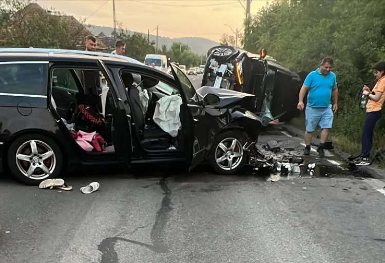 Read more about the article Accident grav pe DN 1F, între Cluj-Napoca și Zalău. Opt persoane au ajuns la spital