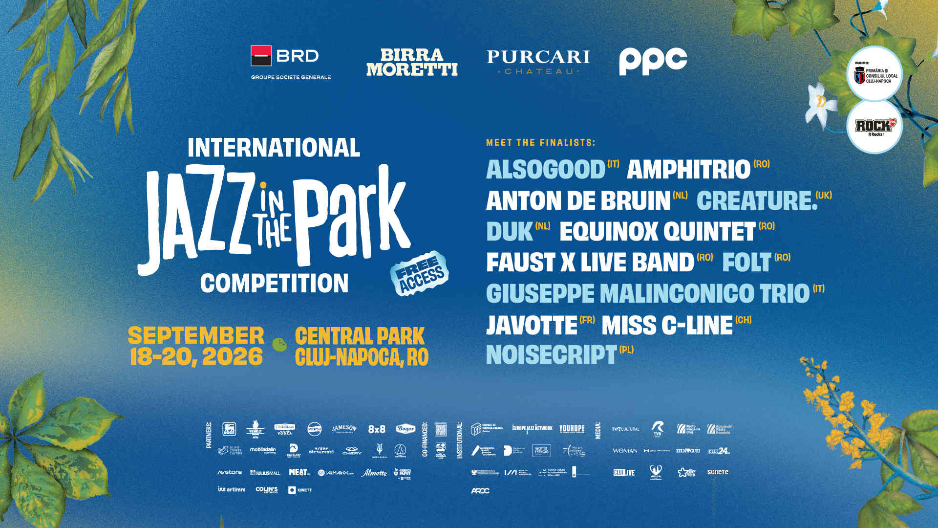 Read more about the article Jazz in the Park Competition! Noua generație de jazz european: 12 trupe din 7 țări europene urcă în septembrie pe scenă