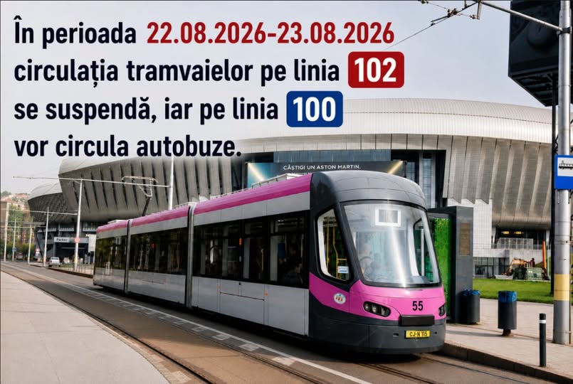 Read more about the article Se suspendă linia de tramvai 102! Cum ajungi din Bucium în Muncii pe durata lucrărilor la Pasajul CFR Oașului