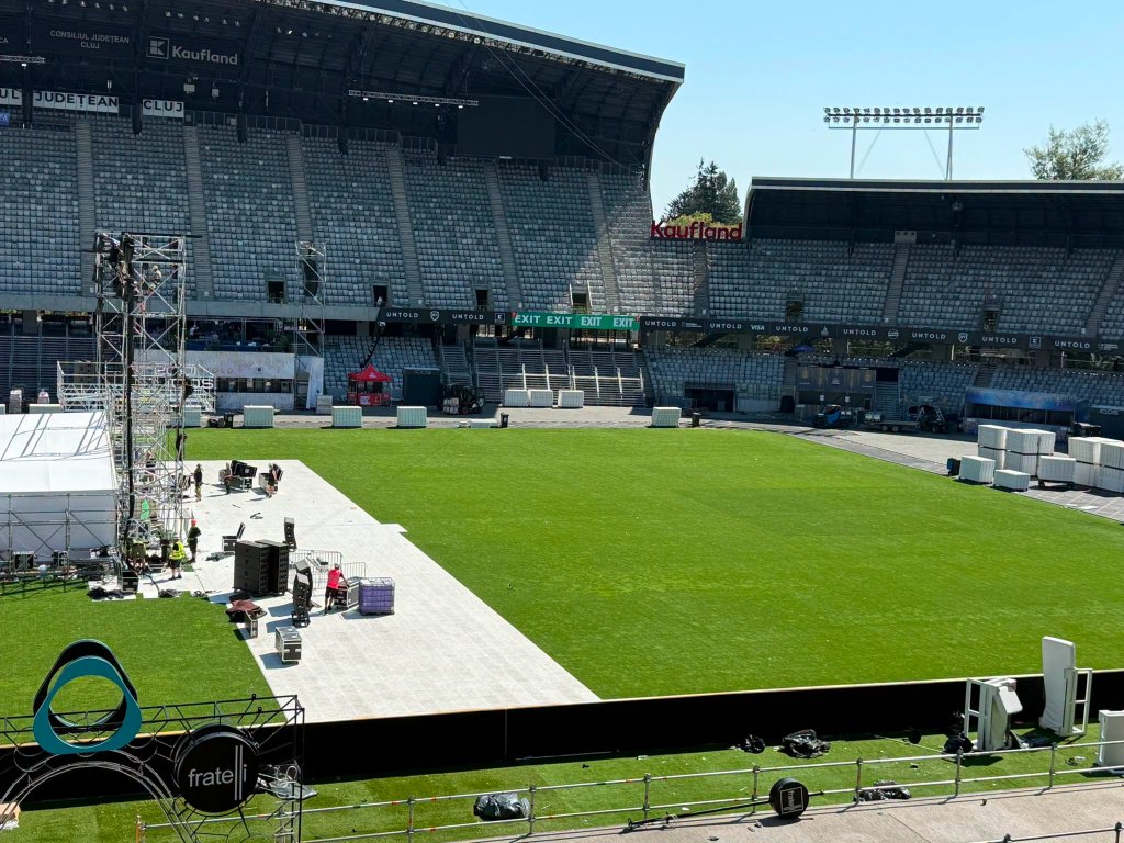 Read more about the article GALERIE FOTO. Cum arată gazonul de pe Cluj Arena după festivalul UNTOLD