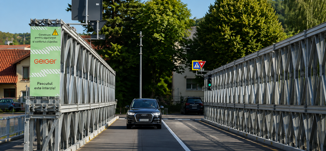 Read more about the article A fost deschis podul provizoriu peste Someș. Se ridică treptat și restricțiile din zona Cluj Arena