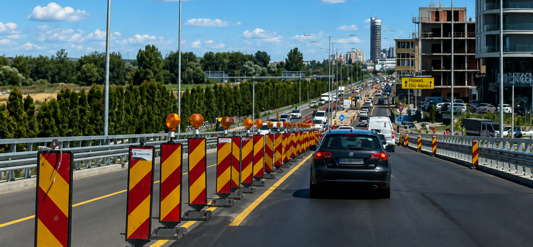 Read more about the article MODIFICARE MAJORĂ PE DN1! Giratoriul de la BMW Florești este desființat. Întoarcerea se va face sub pasajul viitorului Spital Regional