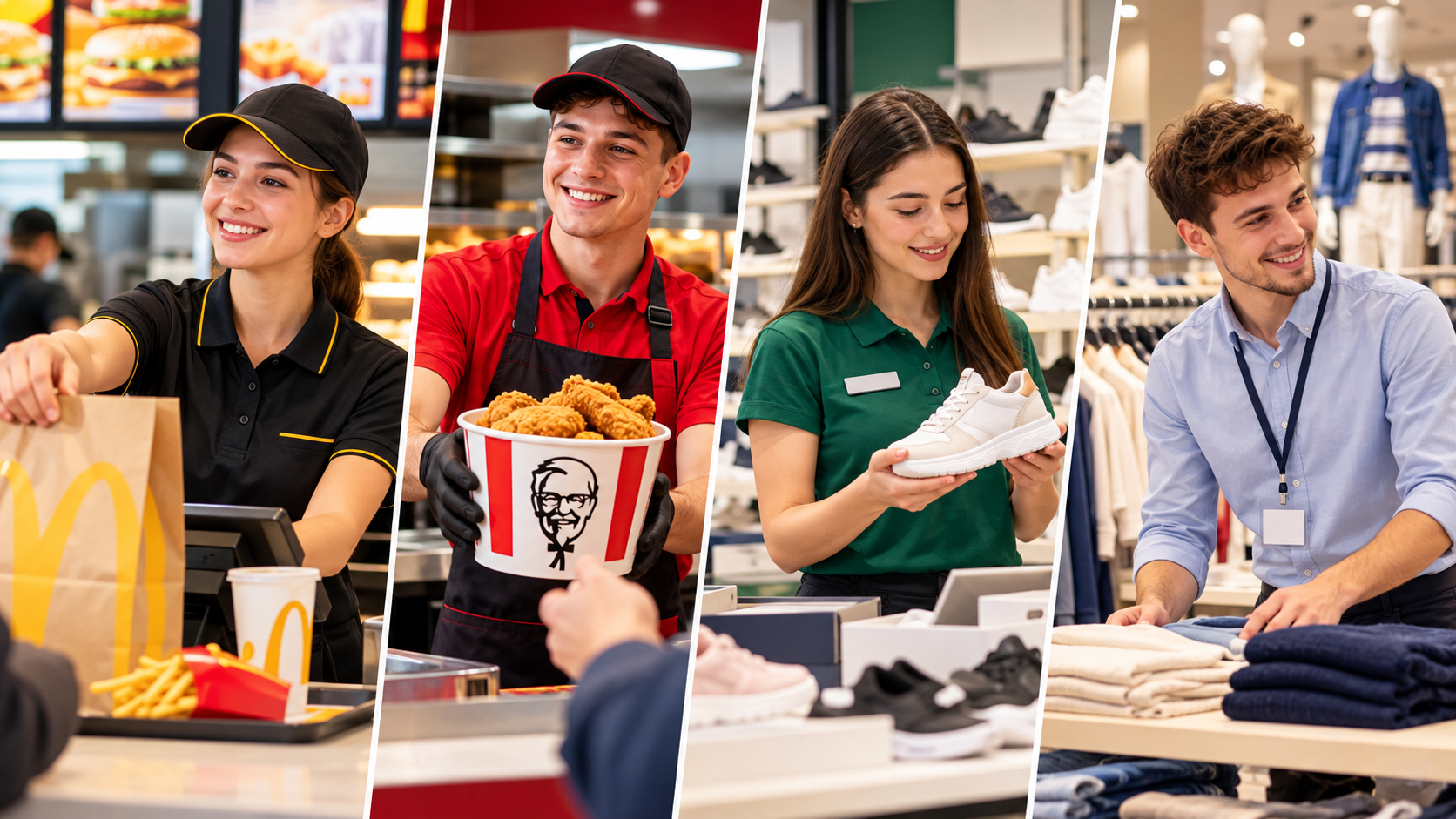 Read more about the article ANGAJĂRI. Cât se câștigă la McDonald’s, KFC, Deichmann sau LC Waikiki