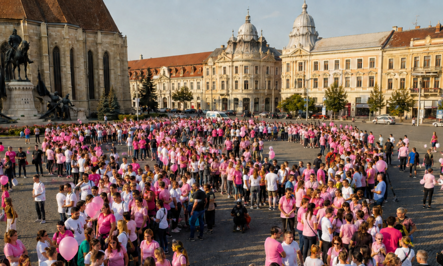 Read more about the article Prima panglică umană împotriva cancerului va fi formată în Piața Unirii