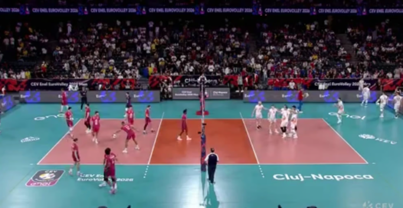 Read more about the article CONFRUNTARE DECISIVĂ. România – Franța, revanșa de la Cluj. Miza: semifinala la EuroVolley. Cine transmite meciul