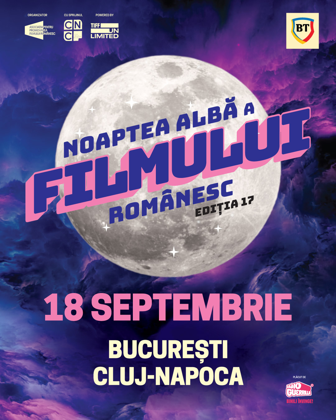 Read more about the article Noaptea Albă a Filmului Românesc revine la Cluj