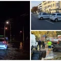 Calea Dorobanților conductă spartă - Calea Dorobanților din Mărăști, blocată de o conductă spartă