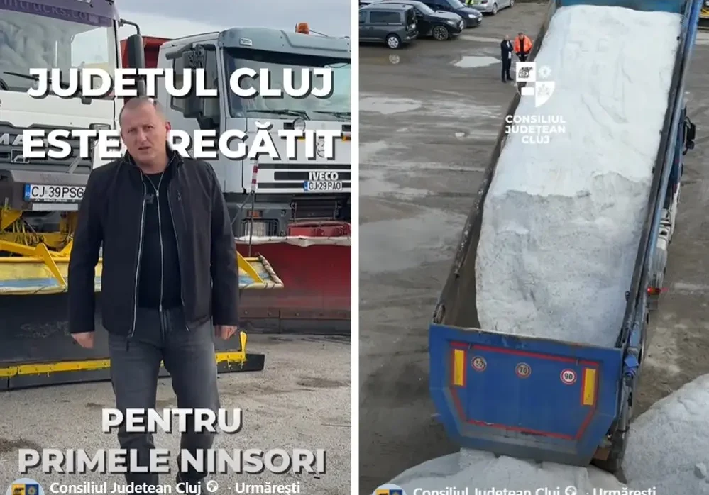 drumuri județene Cluj - Drumurile județene din Cluj, pregătite pentru iarnă