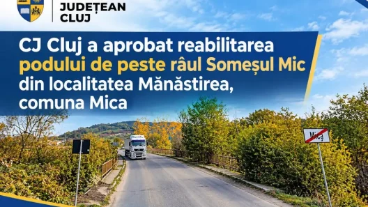 pod Mănăstirea Mica - Podul de la Mănăstirea, comuna Mica, va fi reabilitat