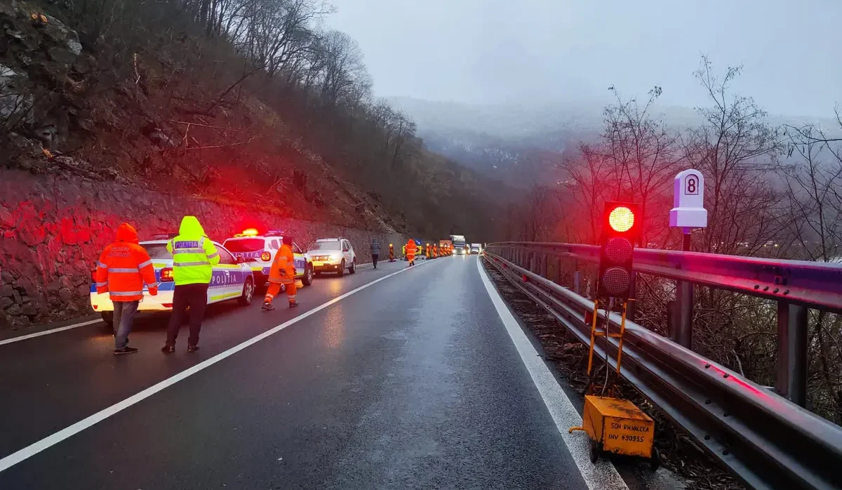 DN1F Topa Mică - Restricții pe DN1F la Topa Mică: trafic alternativ vineri