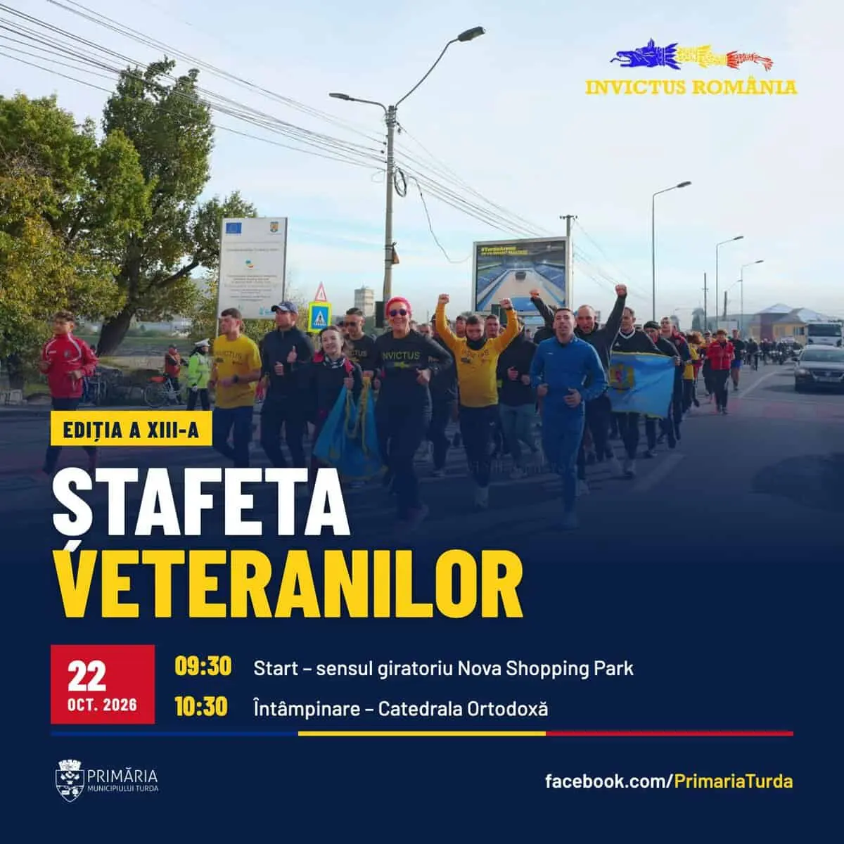 Read more about the article Ștafeta Veteranilor Invictus ajunge la Turda pe 22 octombrie