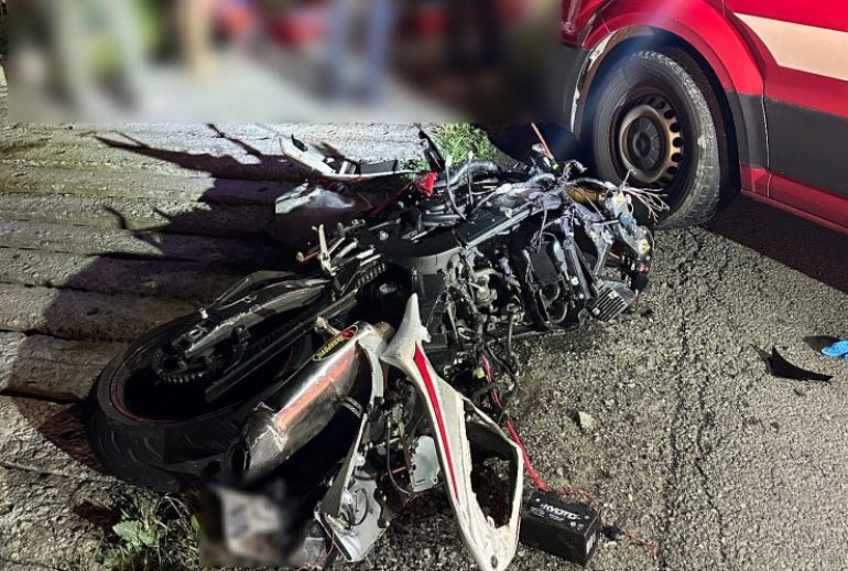 Accident mortal motociclist Capusu Mic