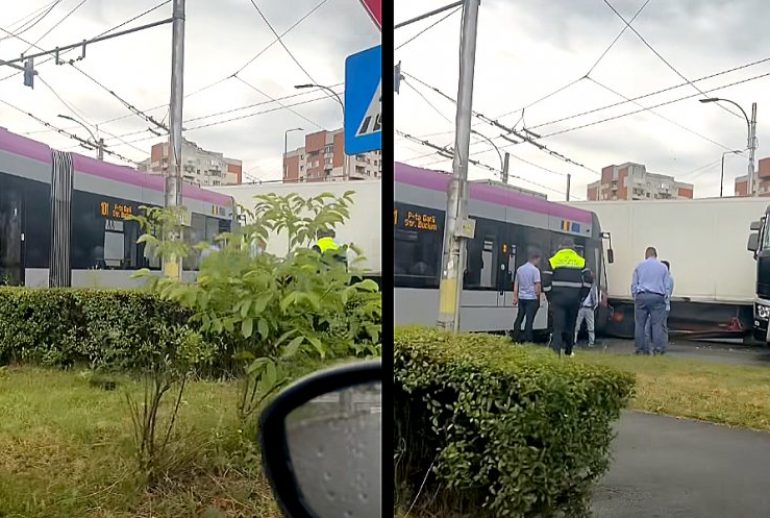 Accident tramvai vs TIR