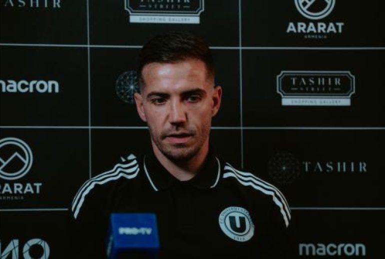 Alex Chipciu conferinta Ararat Armenia vs U Cluj-1