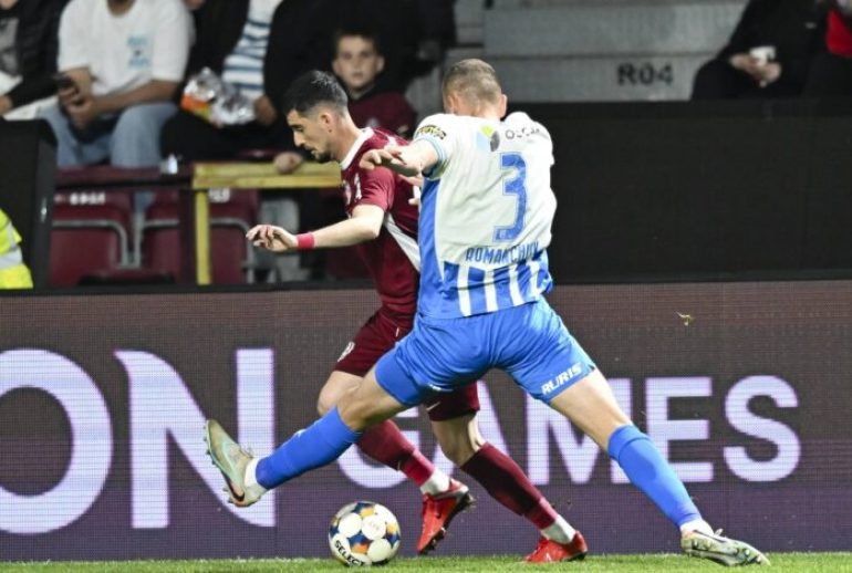 ROU, Cluj-Napoca: CFR 1907 Cluj goes against Universitatea Craiova The match counting for the 8th round of Romania Superliga s Play off was disputed on May 8th 2026 on Dr Constantin Radulescu Stadium Copyright: xAncaxTepeix,Image: 1097404078, License: Rights-managed, Restrictions: , Model Release: no
