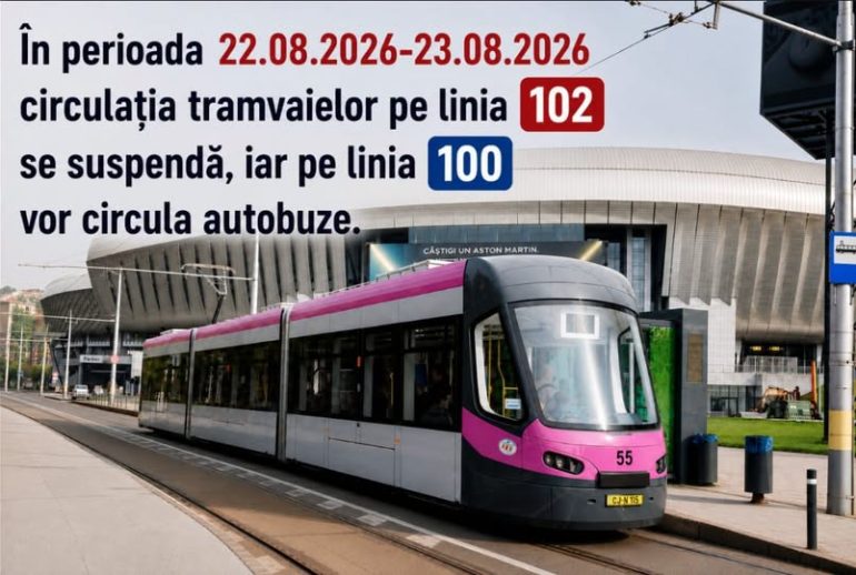 Circulatie tramvaie restrictii